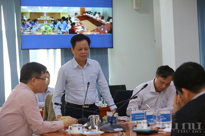 Chủ tịch HĐQT Nguyễn Văn Hội phát biểu tại buổi làm việc.