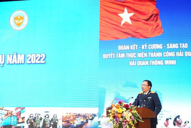 Ông Nguyễn Văn Cẩn, Tổng cục trưởng Tổng cục Hải quan phát biểu