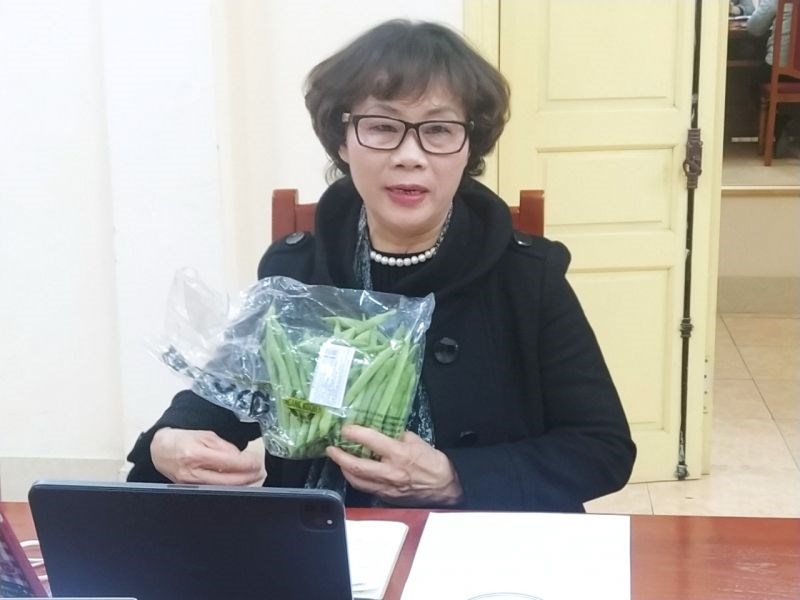 Bà Nguyễn Thị Loan, Chủ tịch HĐQT công ty Vietgarden phát biểu tại tọa đàm, mong muốn luôn nhận được sự đồng hành của các cán bộ, hội viên phụ nữ với doanh nghiệp