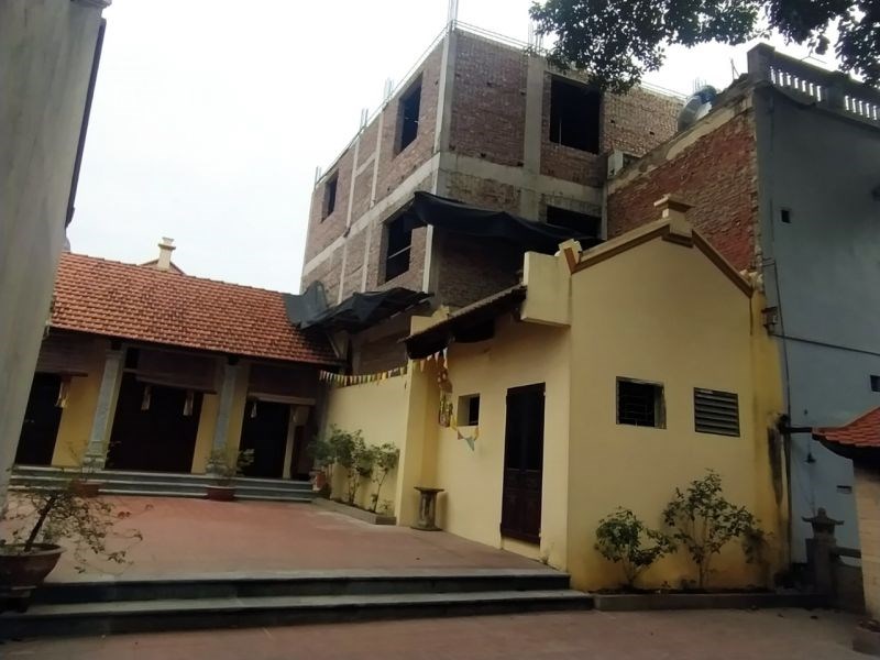 Ngôi nhà của hộ gia đình ông Trịnh Đắc Trí bị phản ánh xây sát với Tam Bảo-Chùa Trung Hưng