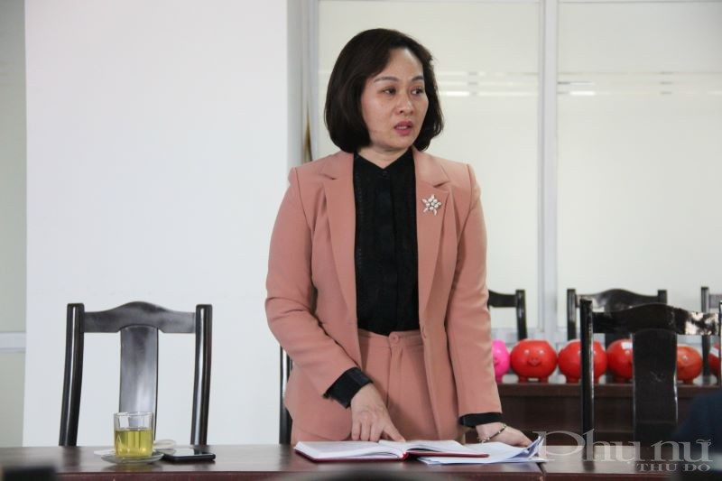 Đồng chí Phạm Thị Thanh Hương phát biểu chỉ đạo tại hội nghị.