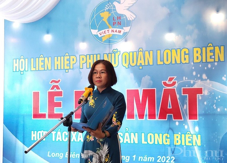 Đồng chí Trần Thị Việt Hoa, Phó Chủ tịch Hội LHPN quận Long Biên nhấn mạnh trong thời gian tới