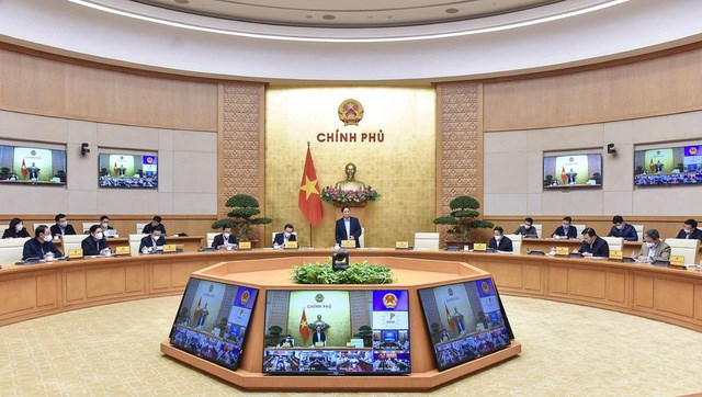 Thủ tướng Phạm Minh Chính phát biểu chỉ đạo. Ảnh: Dương Giang/TTXVN