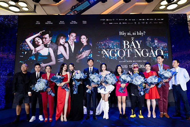 Các phim mới như “Bẫy ngọt ngào” nô nức ra rạp đúng thời điểm Hà Nội được mở cửa rạp trở lại 	Ảnh: NSX