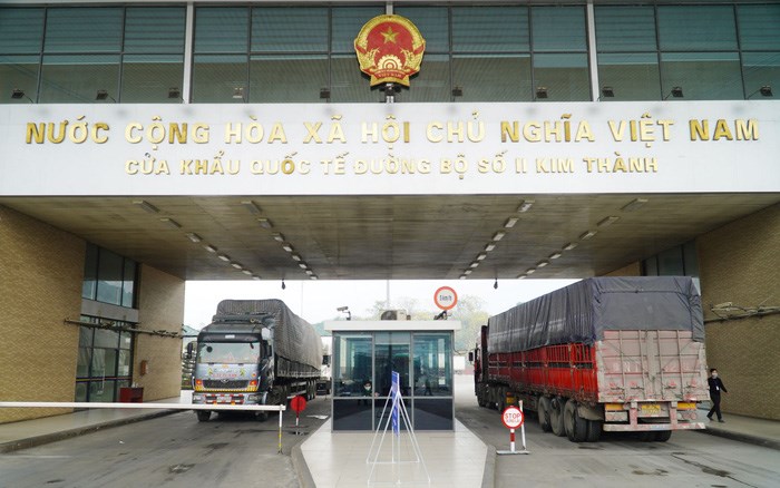 Cửa khẩu Kim Thành dừng thông quan hàng hóa từ ngày 17/2/2022.
