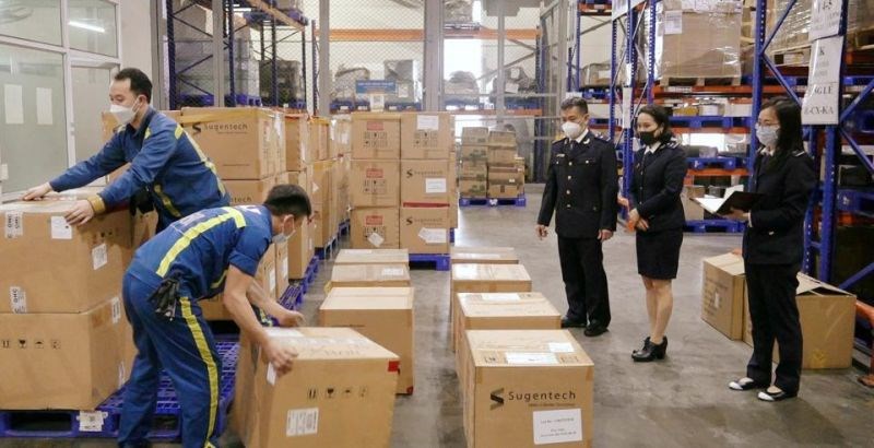 Cục Điều tra chống buôn lậu (Tổng cục Hải quan) bắt giữ kit test Covid-19 tại sân bay Nội Bài