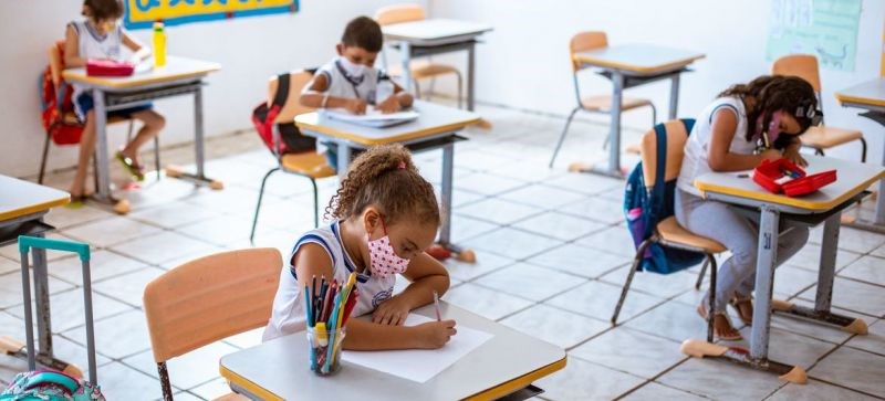 Mở cửa an toàn trở lại các trường học ở bang Rio Grande do Norte, phía đông bắc Brazil	Ảnh: UNICEF