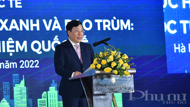 Phó Thủ tướng thường trực Chính phủ Phạm Bình Minh phát biểu chỉ đạo tại Hội nghị.