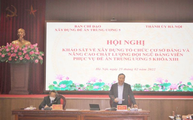 Phó Bí thư Thành ủy Hà Nội Nguyễn Văn Phong phát biểu tại hội nghị	ẢNH: TL