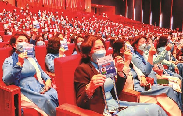 Các đại biểu tham dự Đại hội Đại biểu Phụ nữ toàn quốc lần thứ XIII