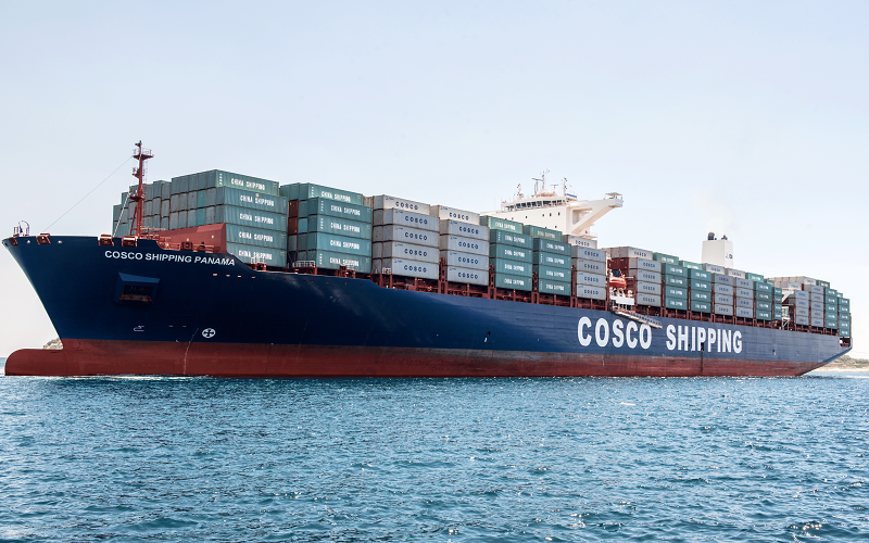 Cosco là một trong những hãng tàu vận chuyển container điều xuất khẩu sang ÝẢnh: Int
