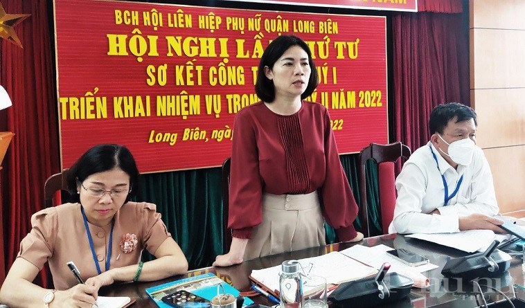đồng chí Đào Thu Hải, Chủ tịch Hội LHPN quận Long Biên