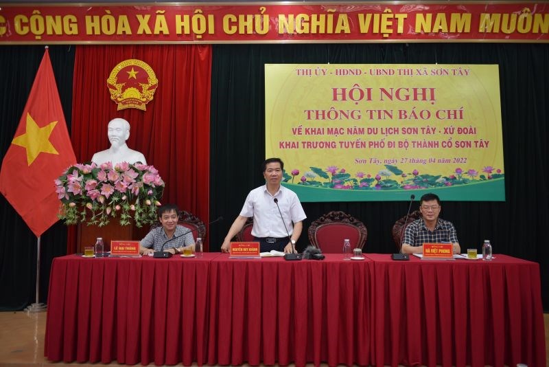 Đồng chí Nguyễn Huy Khánh, Chủ tịch UBND Thị xã Sơn Tây chia sẻ