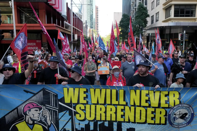 Người biểu tình ở Sydney.