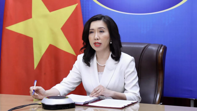 Người phát ngôn Bộ Ngoại giao Việt Nam Lê Thị Thu Hằng nhấn mạnh