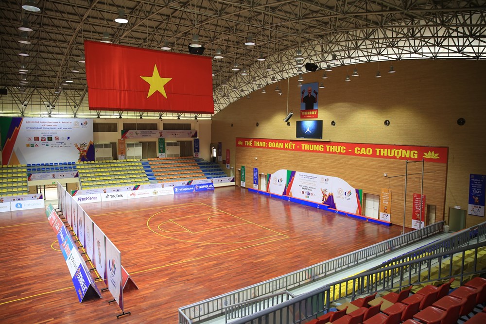 Nhà thi đấu huyện Thanh Trì được lựa chọn là nơi sẽ diễn ra môn bóng rổ trong Đại hội thể thao Đông Nam Á SEA Games 31.