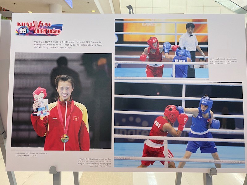 Hình ảnh các cô gái vàng thể thao Việt Nam nổi bật tại trưng bày ảnh chào mừng SEA Games 31 - ảnh 11