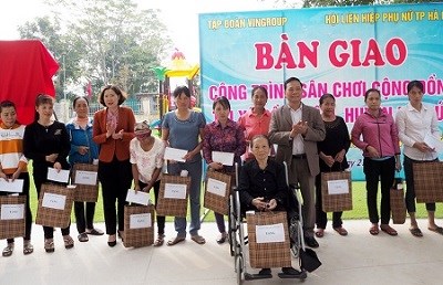 Hội LHPN Hà Nội khánh thành sân chơi cộng đồng 500m² tại xã Đồng Tâm - ảnh 2