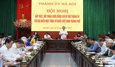 Bí thư Thành ủy Hoàng Trung Hải: Đối thoại với đại biểu MTTQ Việt Nam thành phố - ảnh 1