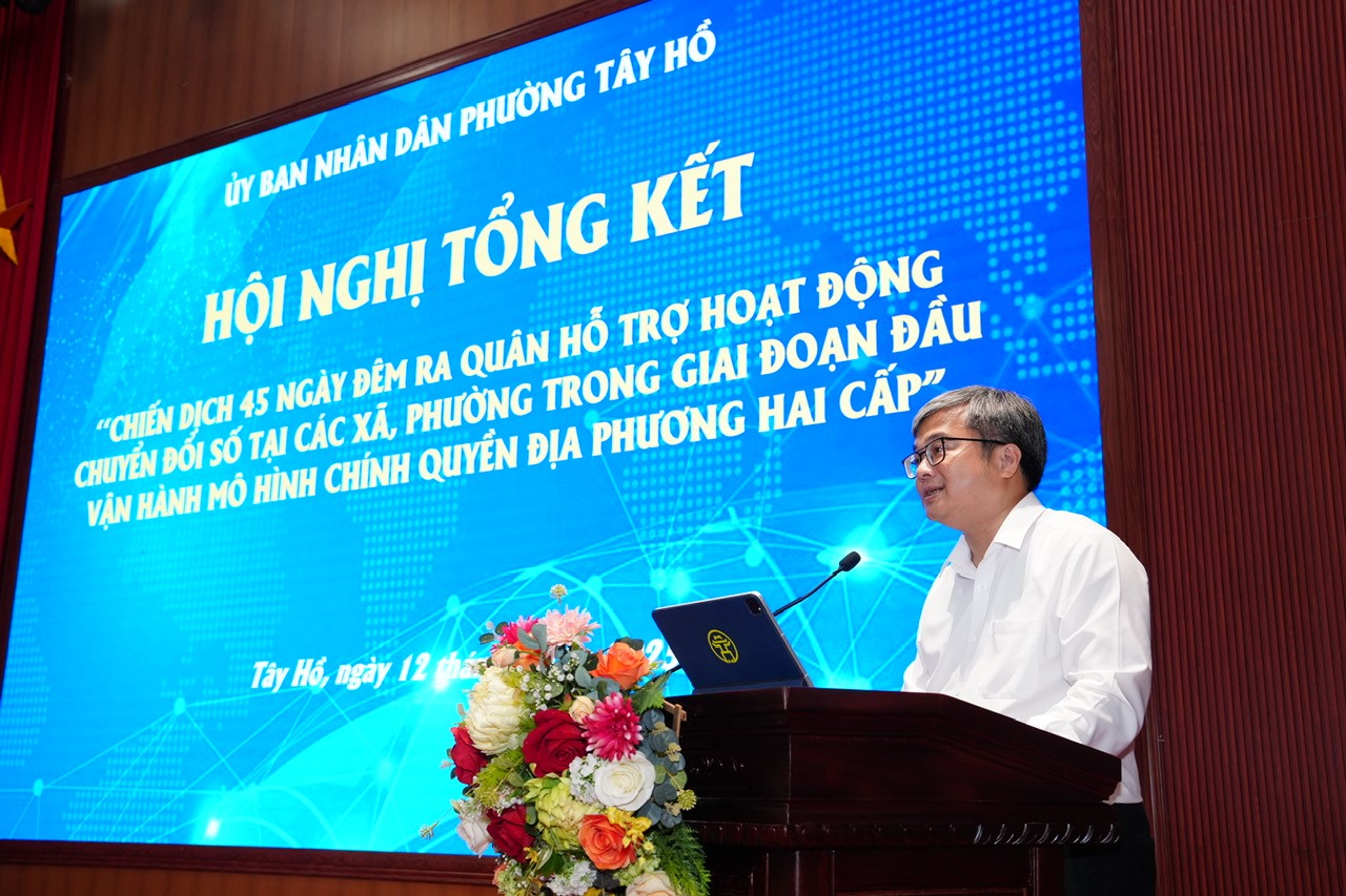 Chiến dịch “45 ngày đêm” chuyển đổi số: Tây Hồ xuất sắc xếp hạng 9/126 xã, phường - ảnh 2