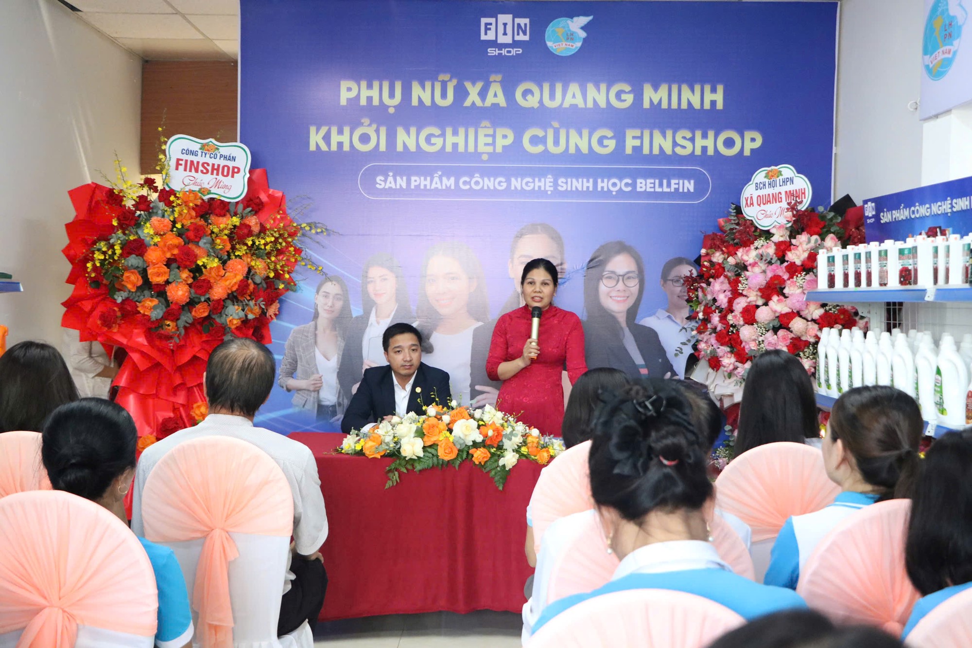 Hội LHPN xã Quang Minh ra mắt điểm hỗ trợ phụ nữ khởi nghiệp - ảnh 4