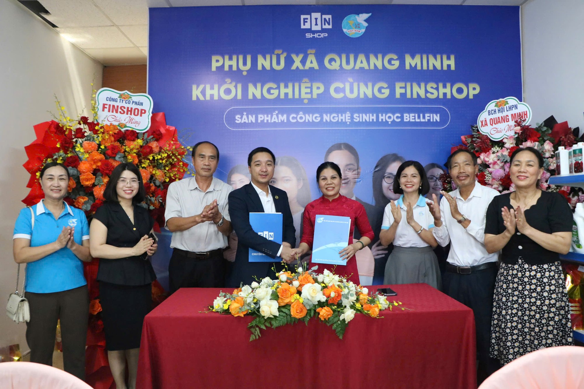 Hội LHPN xã Quang Minh ra mắt điểm hỗ trợ phụ nữ khởi nghiệp - ảnh 5