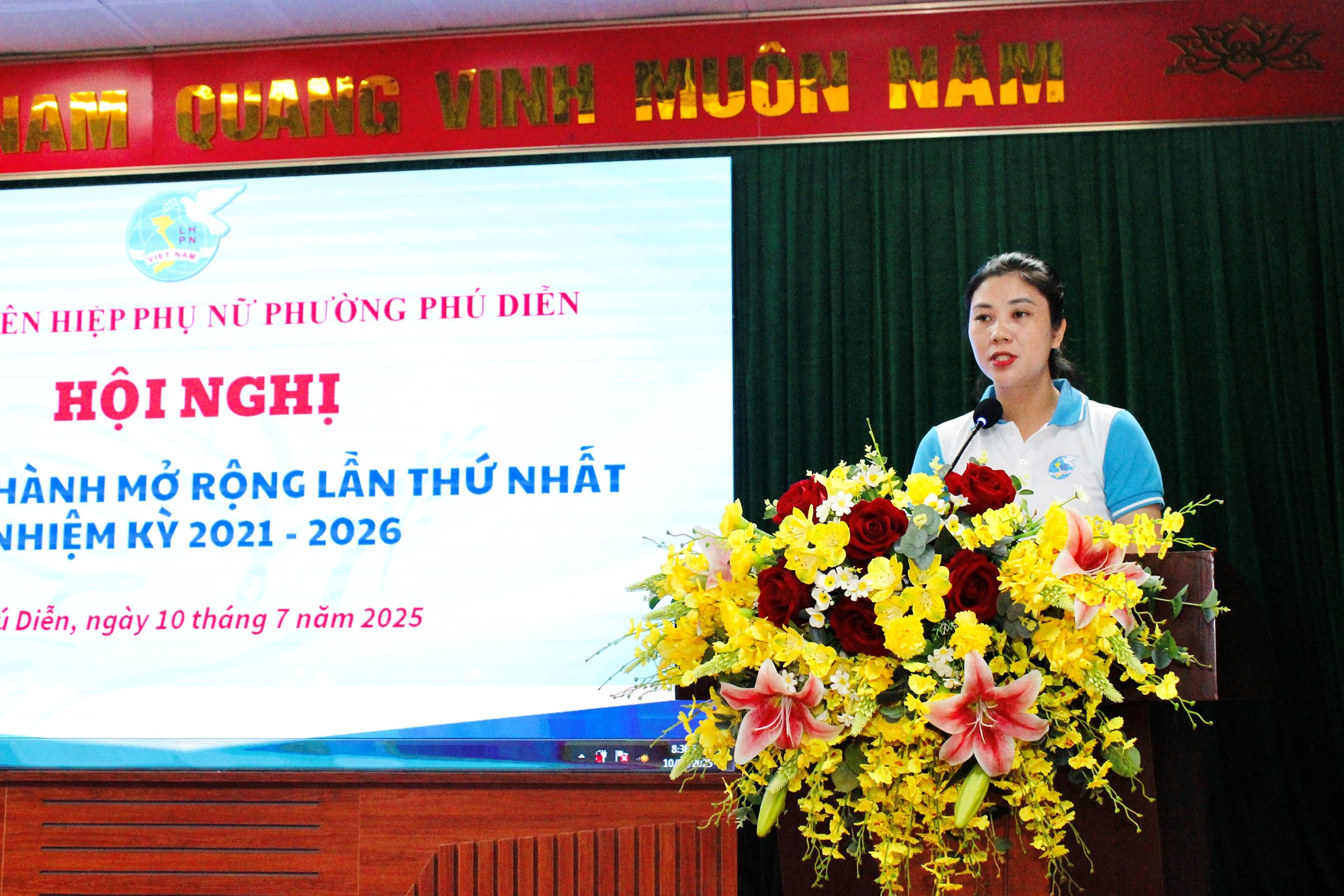 Hội LHPN phường Phú Diễn công bố các quyết định thành lập Hội LHPN phường - ảnh 2