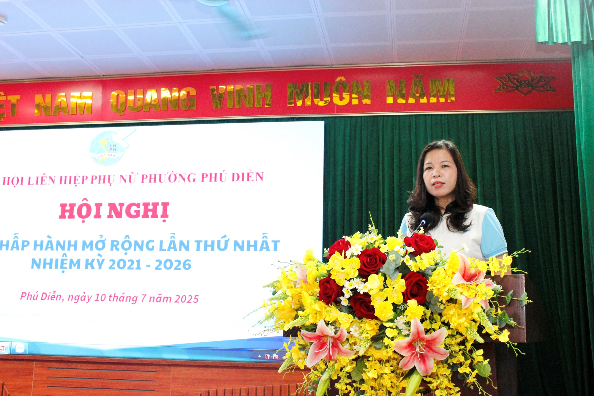 Hội LHPN phường Phú Diễn công bố các quyết định thành lập Hội LHPN phường - ảnh 3