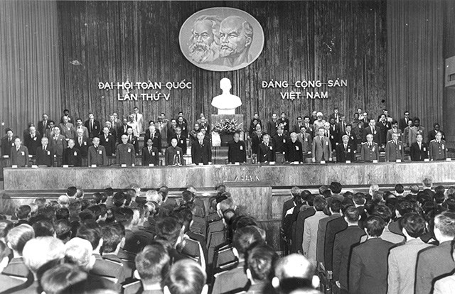 Đại hội đại biểu toàn quốc lần thứ V họp từ ngày 27 - 31/3/1982 tại Thủ đô Hà Nội(Ảnh: Báo Nhân dân)
