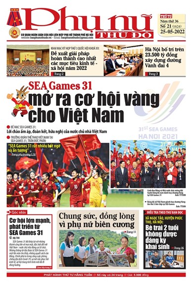 Báo Phụ nữ Thủ đô - 21 số 1624
