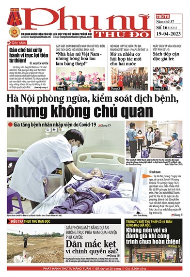 Báo Phụ nữ Thủ đô 16-23 số 1671