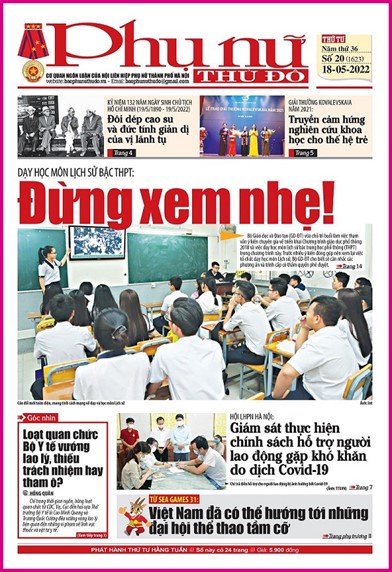 Báo Phụ nữ Thủ đô - Số 20 số 1623