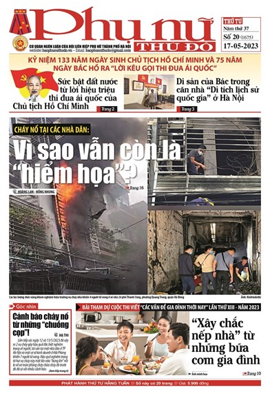 Báo Phụ nữ Thủ đô 20-23 số 1675
