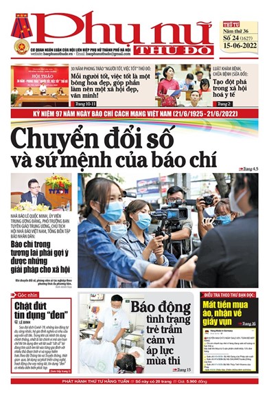 Báo Phụ nữ Thủ đô 24 số 1627