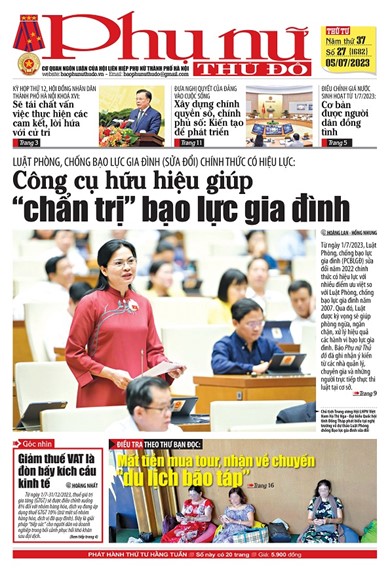Báo Phụ nữ Thủ đô 27-23 số 1682