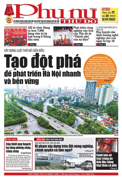 Báo Phụ nữ Thủ đô 28-23 số 1683