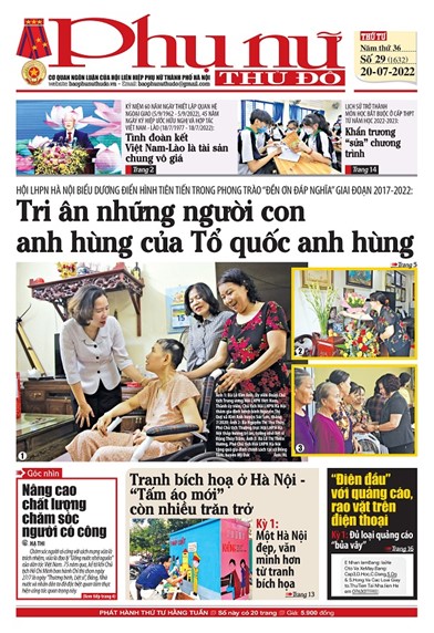 Báo Phụ nữ Thủ đô 29 số 1632