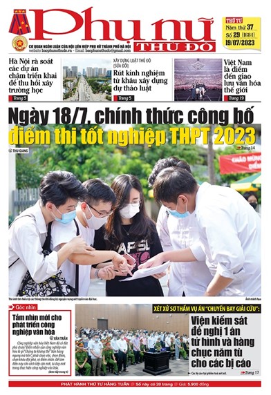 Báo Phụ nữ Thủ đô 29-23 số 1684