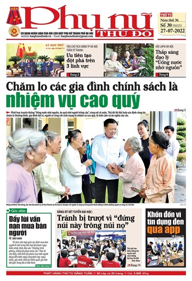 Báo Phụ nữ Thủ đô 30 số 1633