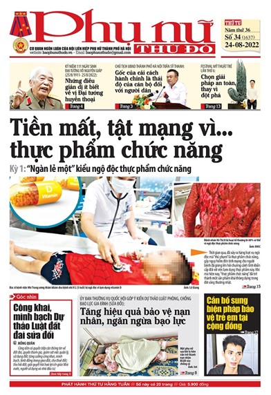 Báo Phụ nữ Thủ đô 34 số 1637
