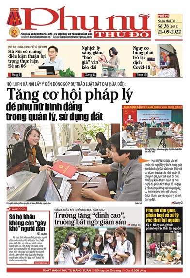 Báo Phụ nữ Thủ đô 38 số 1641