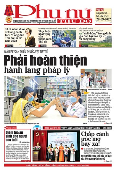 Báo Phụ nữ Thủ đô 39 số 1642