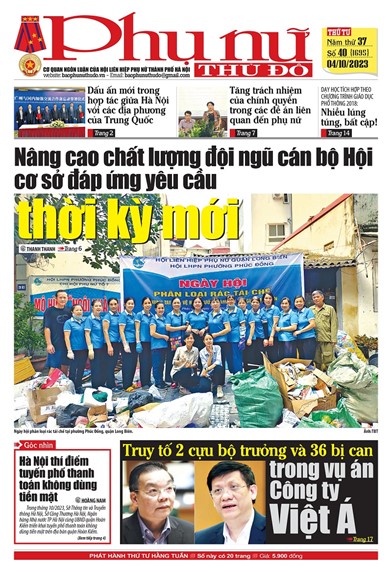 Báo Phụ nữ Thủ đô 40-23 số 1695