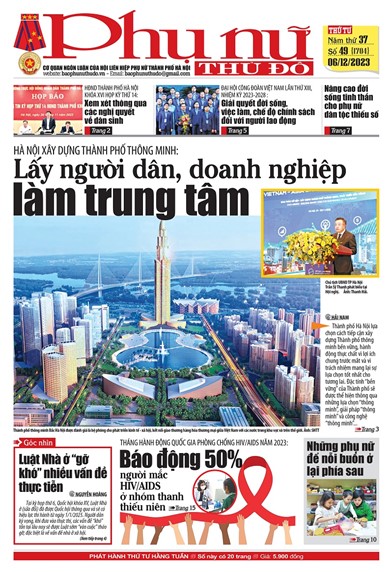Báo Phụ nữ Thủ đô 49-23 số 1704