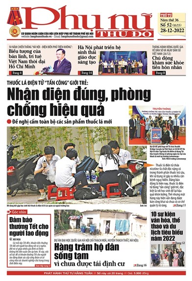 Báo Phụ nữ Thủ đô 52 số 1655