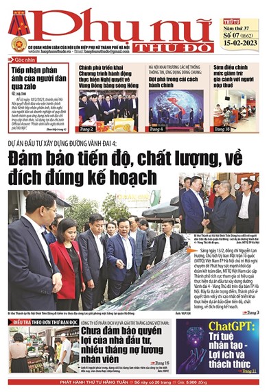 Báo Phụ nữ Thủ đô 07 số 1662