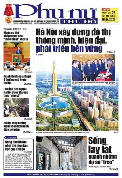Báo Phụ nữ Thủ đô 49-24 số 1756