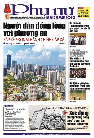 Báo Phụ nữ Thủ đô 17-25 số 1776
