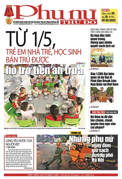 Báo Phụ nữ Thủ đô 19-25 số 1778