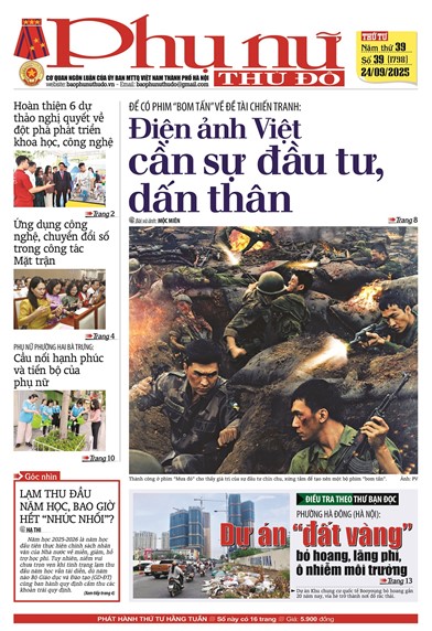 Báo Phụ nữ Thủ đô 39-25 số 1798